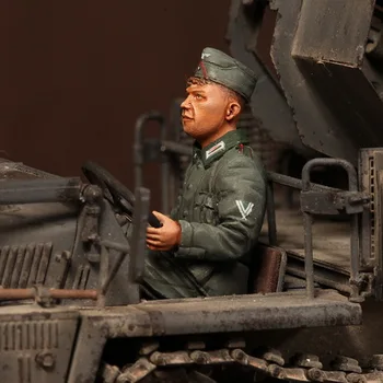 1/35 Figurice od Smole od manekenske Setovi WW2 Njemački vozač-418 U nesastavljeni pločom 0