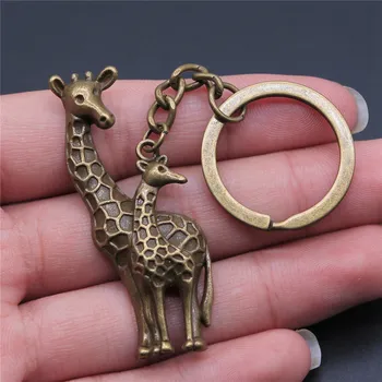 1 kom. Privjesak za ključeve s Jeleni i Žirafa, Moderan Privezak za ključeve, Vođa prodaje, Ženski nakit, Privezak za ključeve