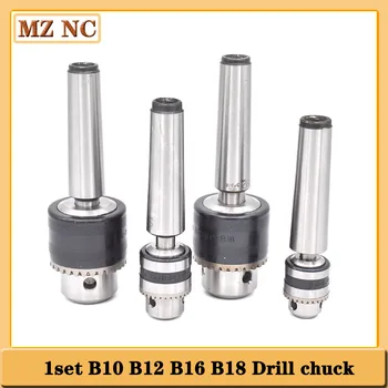 1 komplet pluća ključeva uložak Morse konus MTA1 MT2 B10 B12 B16 B18 Bušilica Uložak 0,6-6 mm 1,5-13 mm 1-10 mm 1-16 Zakositi CNC stroj za rezanje