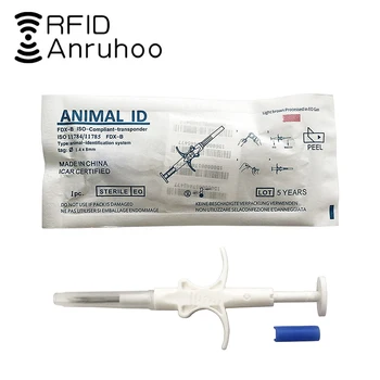 10/20 KOMADA ISO11784/ 5 Smart chip-tag RFID Oznaka životinje FDX-B Šprica-marker 134,2 khz Veterinarska Staklena cijev za ugradnju pse i mačke