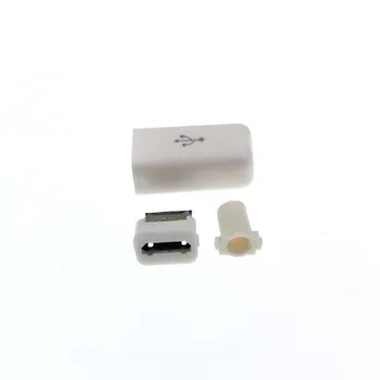 10 kompleta DIY Micro USB Type B Ženski 5-pinski Konektor Od četiri Dijela U Prikupljanju Priključak Utičnica 4