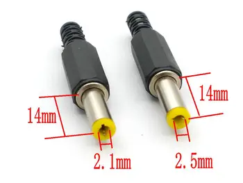 10шт dc power Jack 14 mm 5,5 x 2,1 mm/2,5 mm Konektor