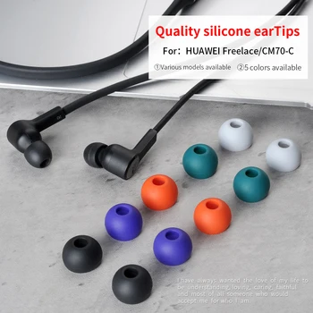 2 komada Silikon uho stopice za HUAWEI Freelace Uho stopice za audio-Technica ATH-CKS550XIS Prozračna slušalice Stopice 4,5-5,5 mm 1