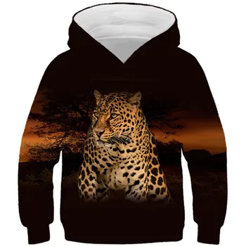 2020 Jesen Zima Dječaci Djevojčice 3D Hoodies Životinja Leopard Vuk Svinja Tigar Boja Galaxy Print Dječje Veste Dječji Pulover
