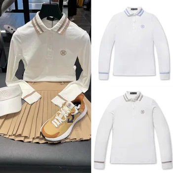 2022 Nova Jesensko-zimska odjeća za golf G4, Ženska majica sa Dugim Rukavima, Tanka Svakodnevni Быстросохнущая Polo Majica Za Golf s igle