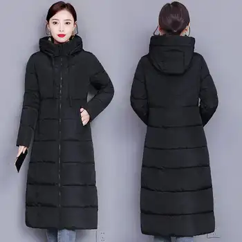 2022 nova zimska jakna ženska dugačka dolje jakna je topla parka s kapuljačom kaput plus size debelo donje plahte pamuka kaputi