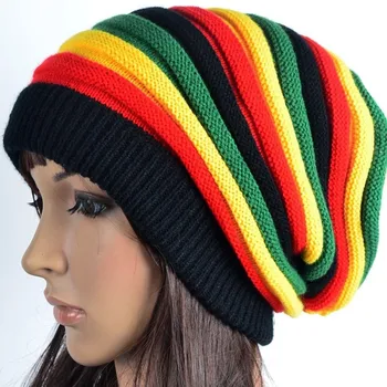 2022 Zimska Moda Hip-Hop Bob Marley Jamajke Reggae Rasta Šarene Šarene Kape-Bini Za Muškarce I Žene Unisex