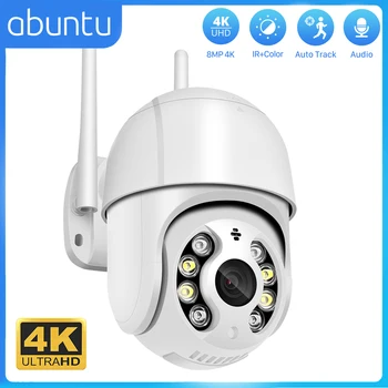 4MP PTZ WIFI IP Kamera Sigurnosti 8MP 4K Bežična Kamera za video Nadzor Dome s Automatskim Praćenjem Bijele Boje 1080P HD CCTV Kamera