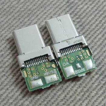 5-20 komada USB 3.1 Tip C Priključak Priključak pcb USB-C Priključak za Napajanje Priključak Za Prijenos Podataka Linije Žice Kabela