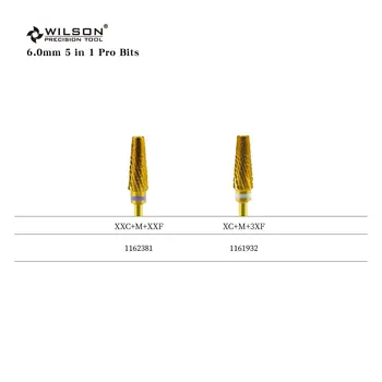 5 u 1 stručni твердосплавные bušilica za nokte WILSON Carbide Nail Drill Bit 2