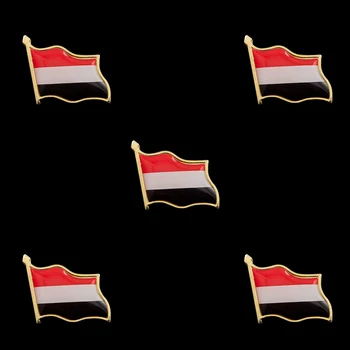 5PCS Igle Sa Zastavom Йеменской Republike Metalne Igle S Nacionalnom Zastavom Zemlje Vijori Ikonu