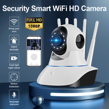 720P 1MP Sigurnosti Baby Pet Monitor Dvostrani Glas 360 HD CCTV Kamera Sigurnosti Detekcija Pokreta Sigurnosna Kamera s Nosačem 0