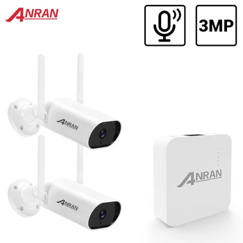 ANRAN 3MP Mini Bežični Sustav video Snimku Vanjsko Vodootporno P2P Wifi Kamera Sigurnosni Komplet Komplet video Nadzora PROGRAM