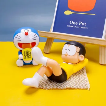 Auto Ukras Slatka Anime Doraemon Nobita Nobi Sleep Figurice Model Auto Uređenje Interijera Pribor Za Lutke, Igračke, Pokloni 2