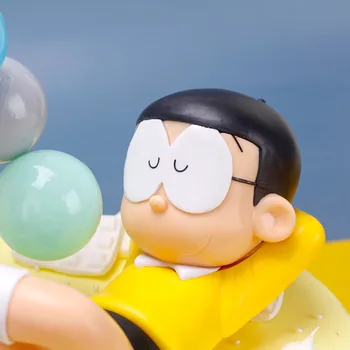 Auto Ukras Slatka Anime Doraemon Nobita Nobi Sleep Figurice Model Auto Uređenje Interijera Pribor Za Lutke, Igračke, Pokloni 3