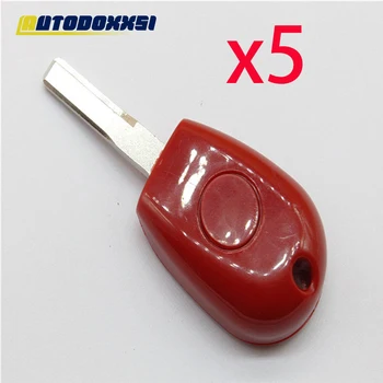 Autodoxxsi 5X Čip-Transponder ključ Za Alfa Romeo Red key shell GT15R blade
