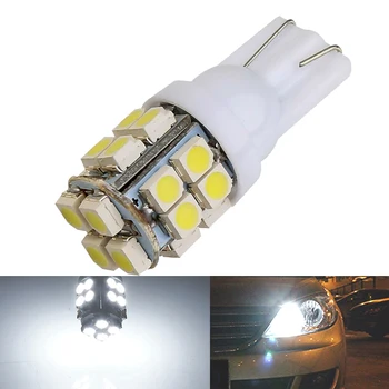 Automobil T10 Led Žarulje 12 Bijela 6500 DO 20 SMD 5W5 W5W LED T10 Svjetlosni Signal Auto Interijera Čitanje Registarskih Oznaka Klin Bočne Lampe