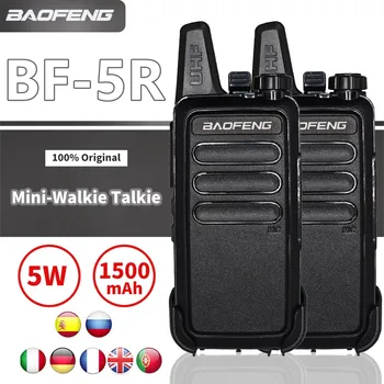 Baofeng BF-5R UHF opseg Mini Prijenosni prijenosni radio Ručno Dvosmjerni Radio-BF 5R Prijenosni USB Punjenje Radio Lov Pješačenje
