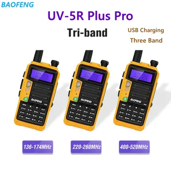 Baofeng UV-5R plus Pro Auto Prijenosni prijenosni radio Трехдиапазонная 245 Mhz Трехдиапазонная USB Punjenje Auto Prijenosni
