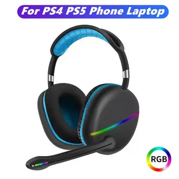 Bežične Slušalice Bluetooth Slušalice S Mikrofonom, Handsfree Stereo Gaming Slušalice S Led pozadinskim Osvjetljenjem Telefona Za PC