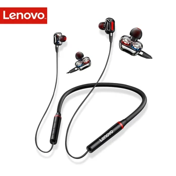 Bežične slušalice Lenovo HE05 Pro Bluetooth 5,0 S Magnetskim Шейным Ободком, Vodootporan Sportski Slušalice IPX5 s redukcijom šuma