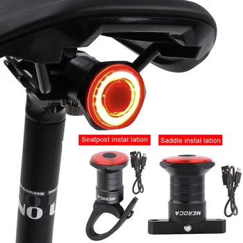 Biciklistička Intelektualni Kočnice Indukcijski Dugo Svjetlo Punjiva Vodootporan Inteligentni Senzor Kočnice Stražnja Svjetla Za Noćnu Vožnju Dugo Svjetlo