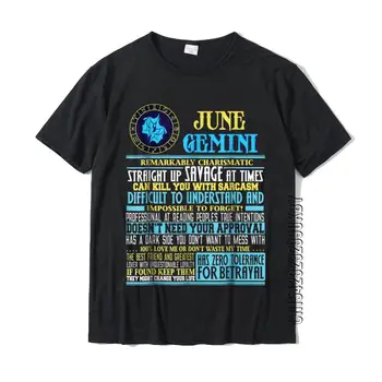 Blizanci Činjenice Košulja Smiješno Lipnja Blizanci Rođendanski Poklon Majica T-Shirt Majice Popust Obična Pamučna Muška Majica Pismo Citat