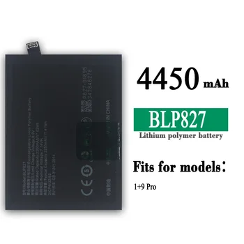 BLP827 100% Najnovija Smjenski baterija za mobilni telefon OPPO OnePlus 9 Pro 1 Plus 9PRO 1 + 9 BLP-827 Ugrađene interne baterije
