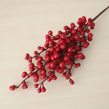 Bobica Umjetni Cvijet Lažni Crvene Bobice Božićni Cvijet Novogodišnji Dekor Drvo Umjetna Bobica Božićni Ukras Za Dom 1