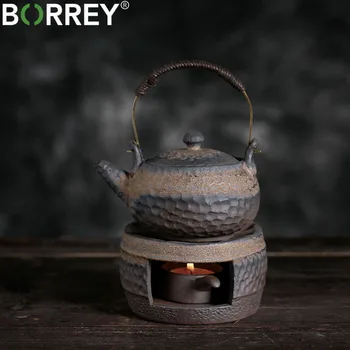 BORREY Keramičke Čaj Gruba Keramika Čaj Kung-fu Čaj S Posuđe za Vodu Topliji Keramički Držač Čaj pu ' er Čaj