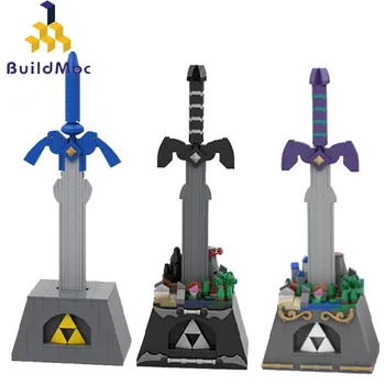 Buildmoc Ideja Nintendoed Igra Zeldaing Figurice Tamna Link Master Oružja Mač Хайрул Dvorac Fantazije Хайлара Gradivni Blokovi Igračke