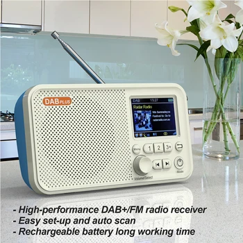 C10 DAB/DAB + FM Digitalni Radio Punjiva Led Prijenosni Zvučnik Hands-free MP3 Music Player Emitiranje Radio