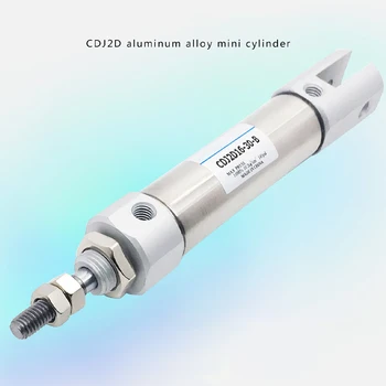 CDJ2D16 Napredak 5 ~ 200 mm Dvostruki spona Mini Pneumatski Cilindar s штифтами Jedan Štap AirCylinder olovka mikro dvostruka naušnice