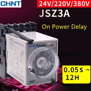 CHINT CHNT ST3P JSZ3 vremenski Relej napajanje s priključkom JSZ3A-B A C D 220 U 24V10S 60 S vremena Relej Prekidača