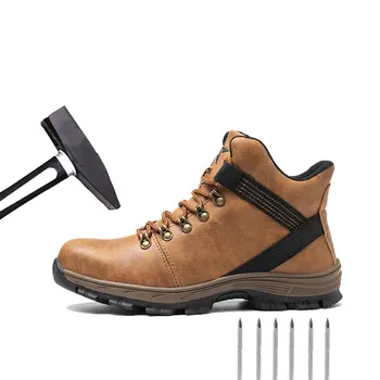 Cipele za osiguranje rada s visokim берцем, muška zaštita nogu, mekana i udobna, lagana, vodootporna zaštitna radna obuća 0