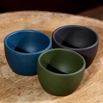 Creative keramičke čajna šalica crna zelena plava čajna šalica keramička svakodnevni šalica jedna čajna master-cup pribor za doma dekor