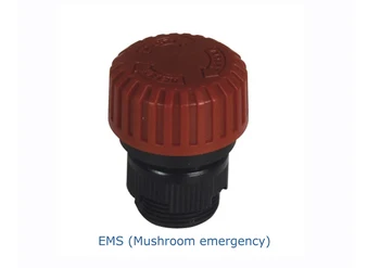 crvena gljiva zaustavljanje u slučaju nužde EMS Telecontrol Telecrane bežični industrijski dizalica radio daljinski odašiljač emiter korištenja