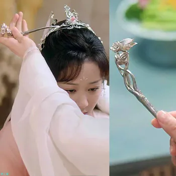 Design nova tajlandska srebrna klasicni trn za kosu u kineskom stilu fin cvijeće ukras za kosu jednostavan luksuzni šarm klasični pribor hanfu