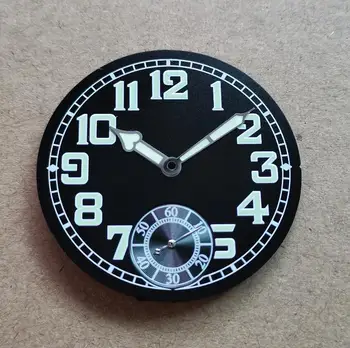 Detalji sati bez logotipa crni brojčanik sata, 35 mm, zelena Veliki broj rabljenog se nalazi na 6 sati G110