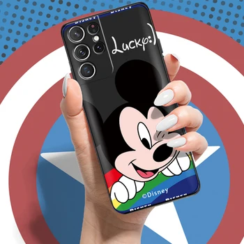Disney Mickey i Minnie Mouse Za Samsung Galaxy 20 21 FE 22 Ultra Plus 5G S10 S10E Lite Plus 5G Torbica Za Telefon Mekana Ljuska 4