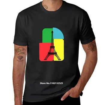 Eiffelov toranj u Tokiju Muška Pamučna t-Shirt Majice Kratki Rukav i Okruglog Izreza U Stilu Hip-Hop, Svakodnevni Ulični Odjeća, Majice 0
