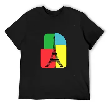 Eiffelov toranj u Tokiju Muška Pamučna t-Shirt Majice Kratki Rukav i Okruglog Izreza U Stilu Hip-Hop, Svakodnevni Ulični Odjeća, Majice 2