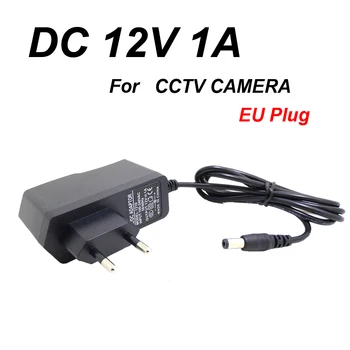 EU Utikač AC/DC Adapter punjač Adapter za Napajanje za Kamere AC 100 DO 240 v DC 12 v, 1A (2,1 mm * 5,5 mm) 0