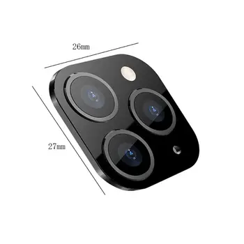 F62C Novi Metalni Poklopac za objektiv kamere, Naljepnica na kožu za iPhone X XS/XS MAX, Promjena sekundi za iPhone Pro 11 5