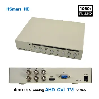 HD 1080P 4-Kanalni Multipleksera Analogni video NADZOR AHD TVI Video Четырехэкранный Procesor HDMI VGA Monitor Izlaz 2 Analogni video izlaz BNC CVBS