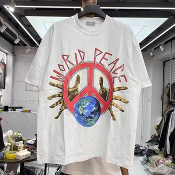 hip-hop Znak mira, slobodan print, ulica majica s kratkim rukavima za čovjeka
