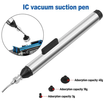 IC Vakuum Usisni za Usisavanje Za Brisanje Olovke Odojak Pumpa IC SMD Pinceta Alat Za Uklanjanje Lemljenje sa 3 Usisnim Kolektora