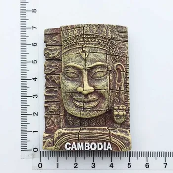 Kambodža Angkor Wat Kreativni Turistički Spomen Oslikana Smolom Obrta Magnet Magnet Za Hladnjak