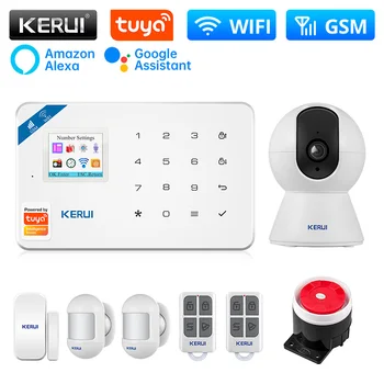 KERUI W181 Alarm WIFI GSM Alarm Osnovna Alexa Smart Life Senzor Pokreta Detektor Vrata Senzor IP Kamera