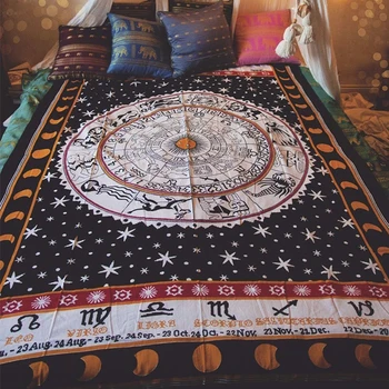 Klasicni indijski mandala tapiserija hipiji su zidovi ukrašeni joga пляжное ručnik, kremu za sunčanje tamni konstelacija šal/deka plus dug veličina 0